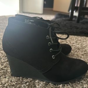 Cute wedge booties